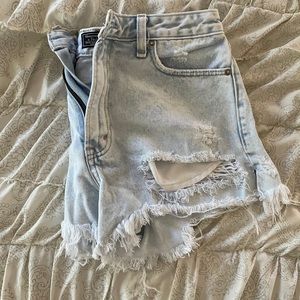 High-rise Jean Shorts